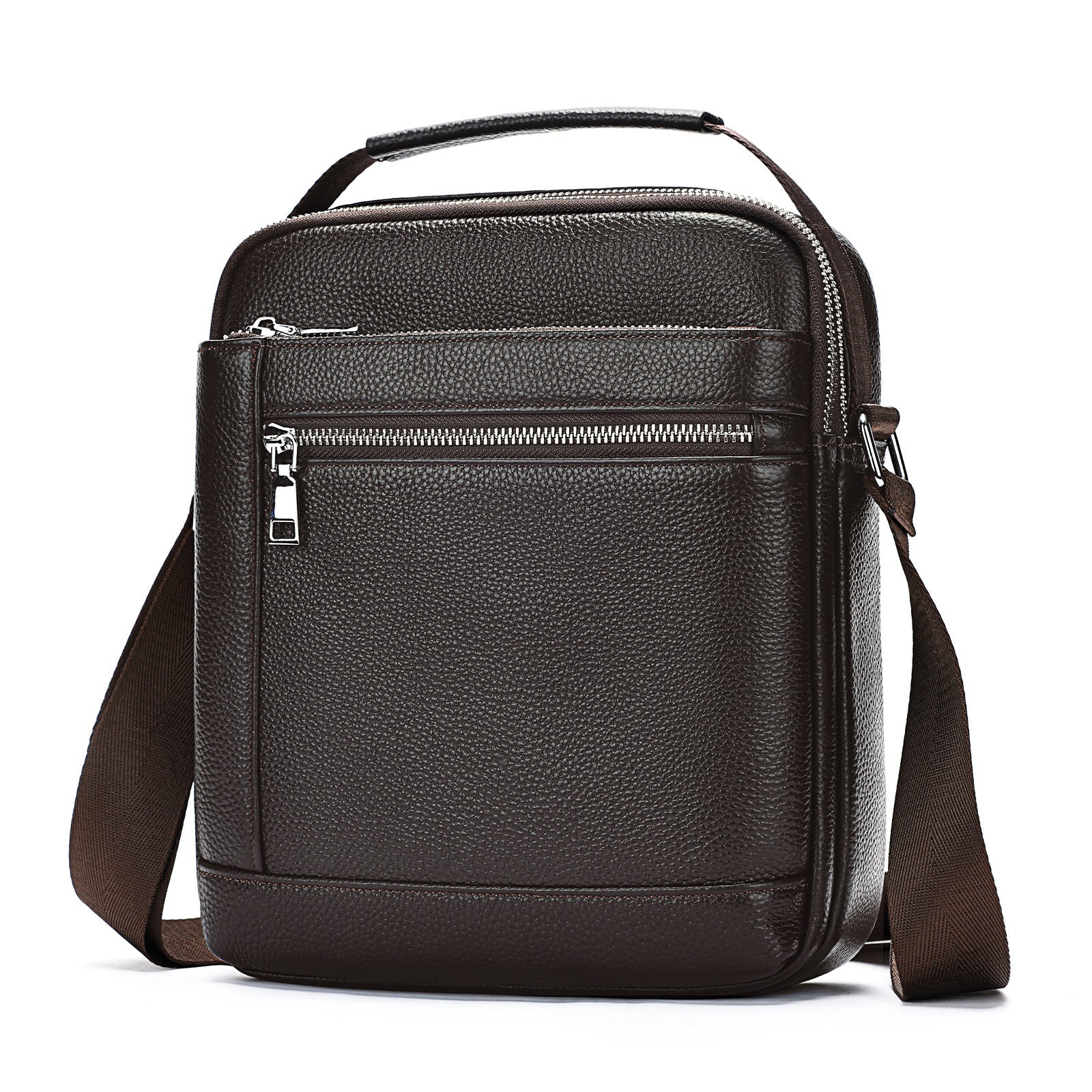 Hand-carrying Multifunctional Textured Shoulder Messenger Bag
