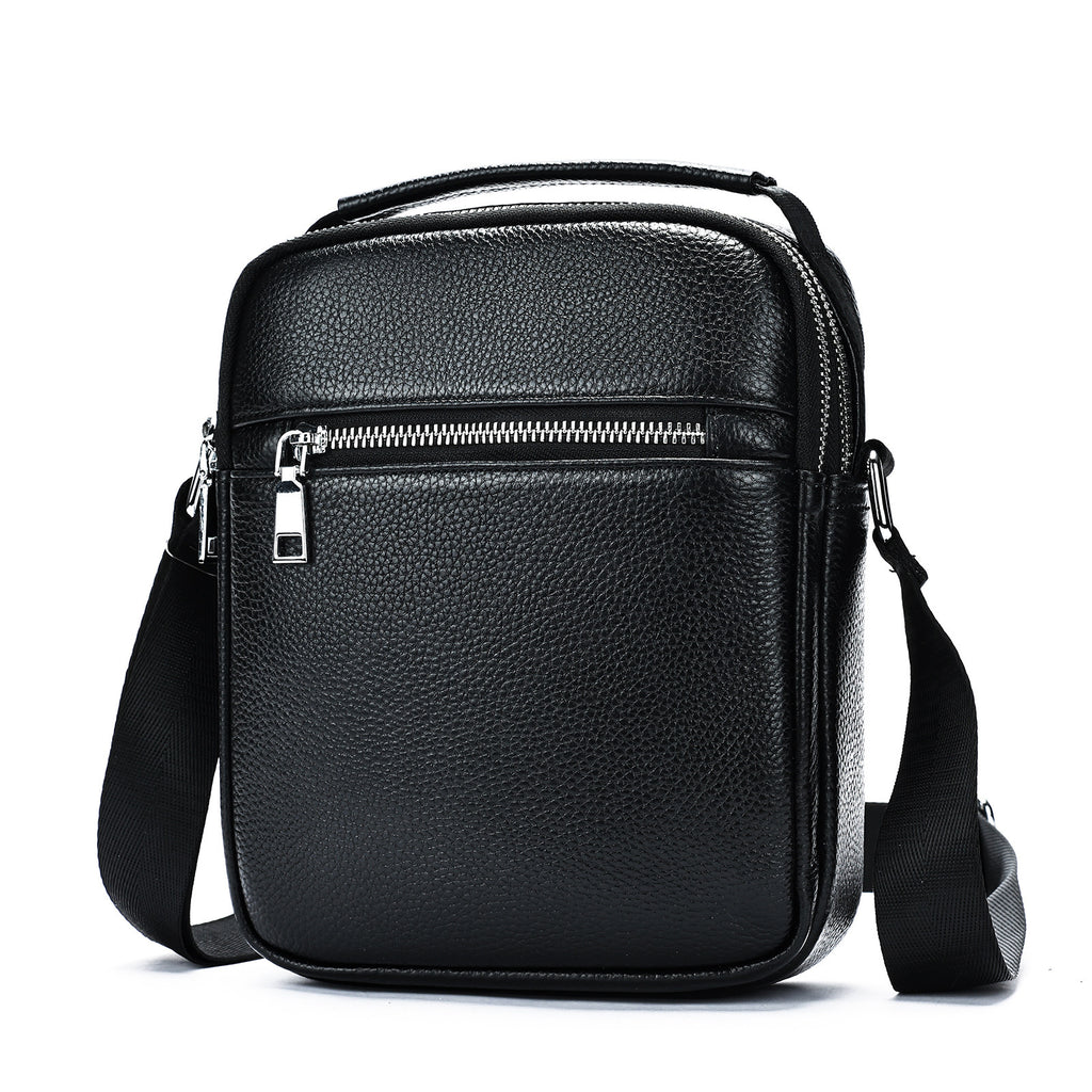 Men's First Layer Cowhide Crossbody Bag
