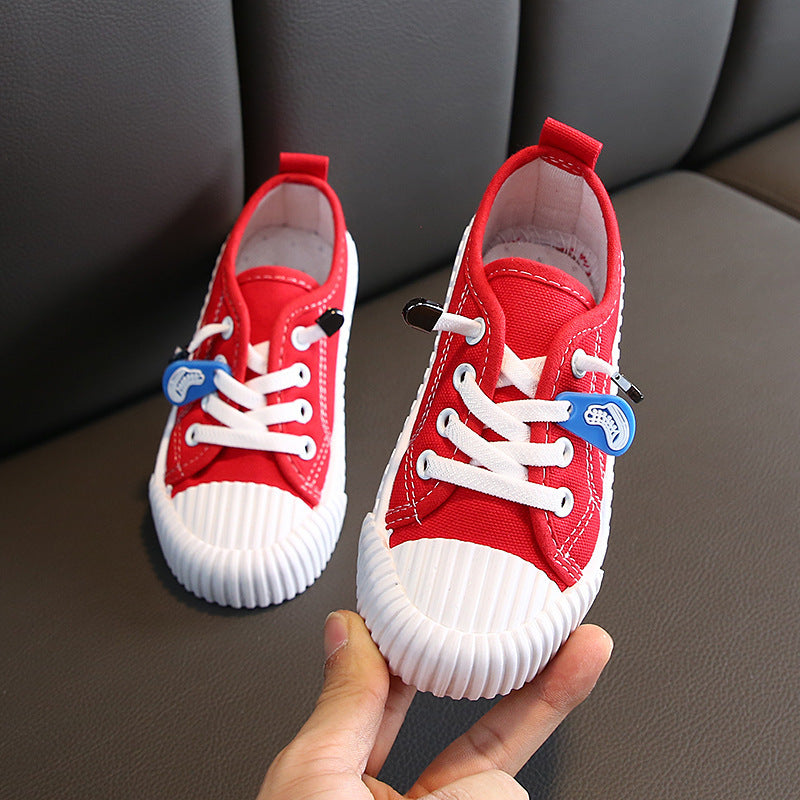 Autumn Korean Style Children's Candy-colored Canvas Shoes