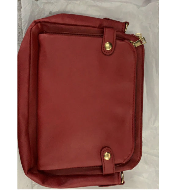 European And American Retro Three-layer Leather Messenger Bag