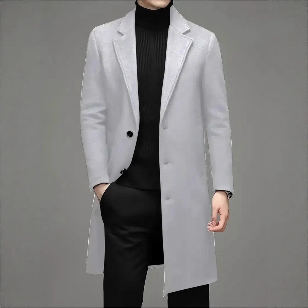 Men's Fashion Casual Slim-fit Woolen Coat